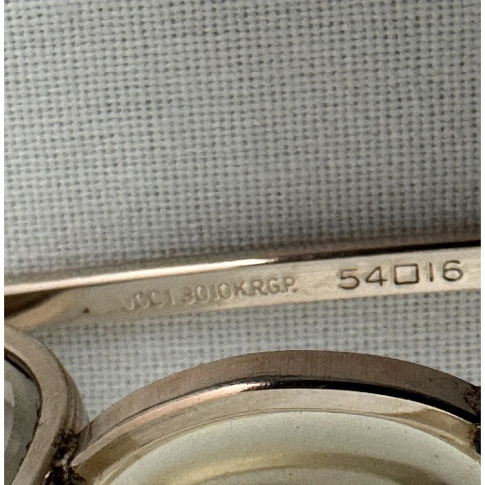 Vtg eyeglasses frames Universal 1/30 10k rgp 5 3/4 Gold Aviator